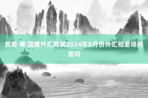 反差 裸 国度外汇局就2024年8月份外汇相差场所答问